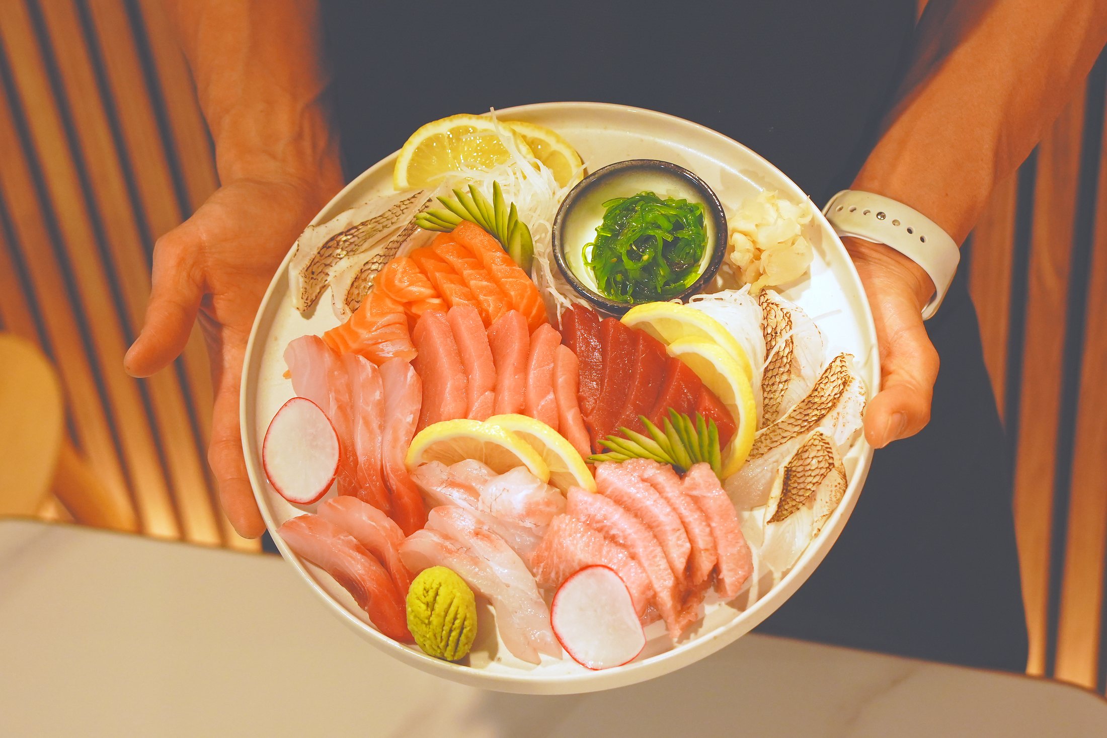Sashimi platter at SORA Japanese Restaurant, Meadowbank